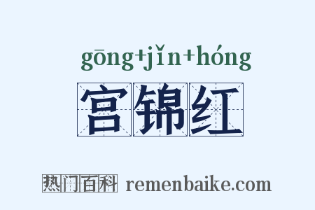 宫锦红是什么意思的图片